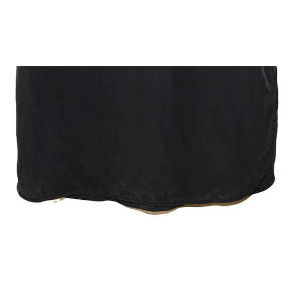 BANANA REPUBLIC 100% Silk Half-Sleeve Blouse in Black - Size S - Picture 8 of 14